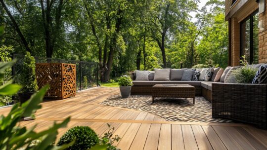 conception de terrasses en bois sur mesure pour un extérieur unique