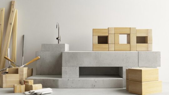 Comment faire un meuble en béton cellulaire pour salle de bain : techniques de montage et application de l’enduit